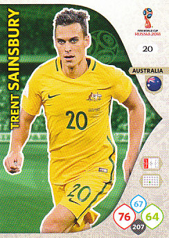Trent Sainsbury Australia Panini 2018 World Cup #20